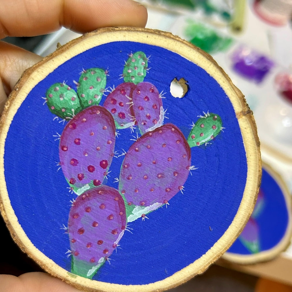 Wood-Slice Christmas Ornament