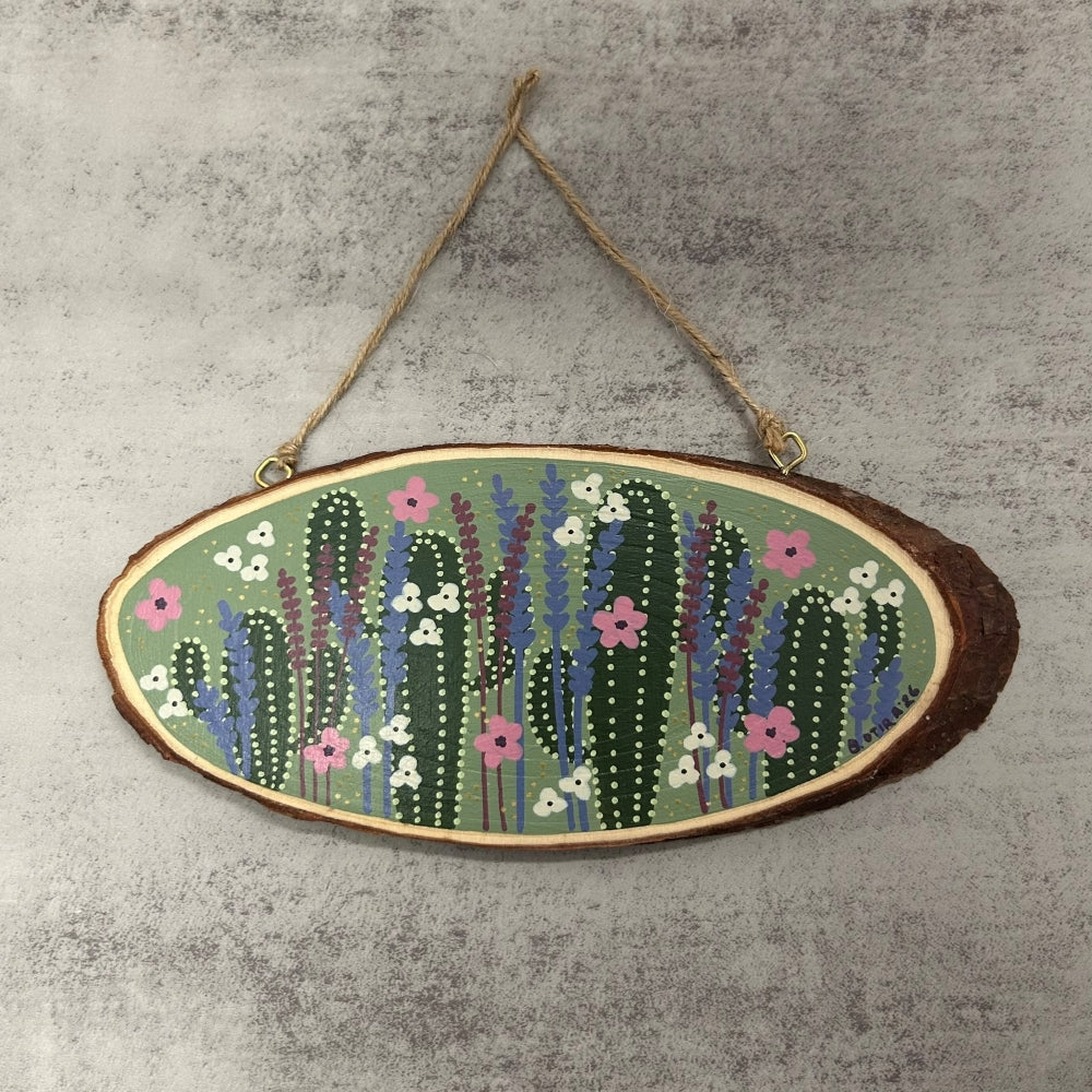 Wood-Slice Garden Signs