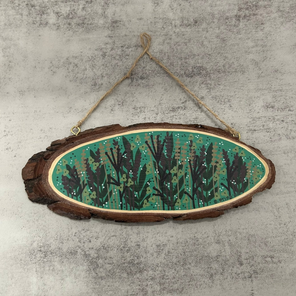 Wood-Slice Garden Signs